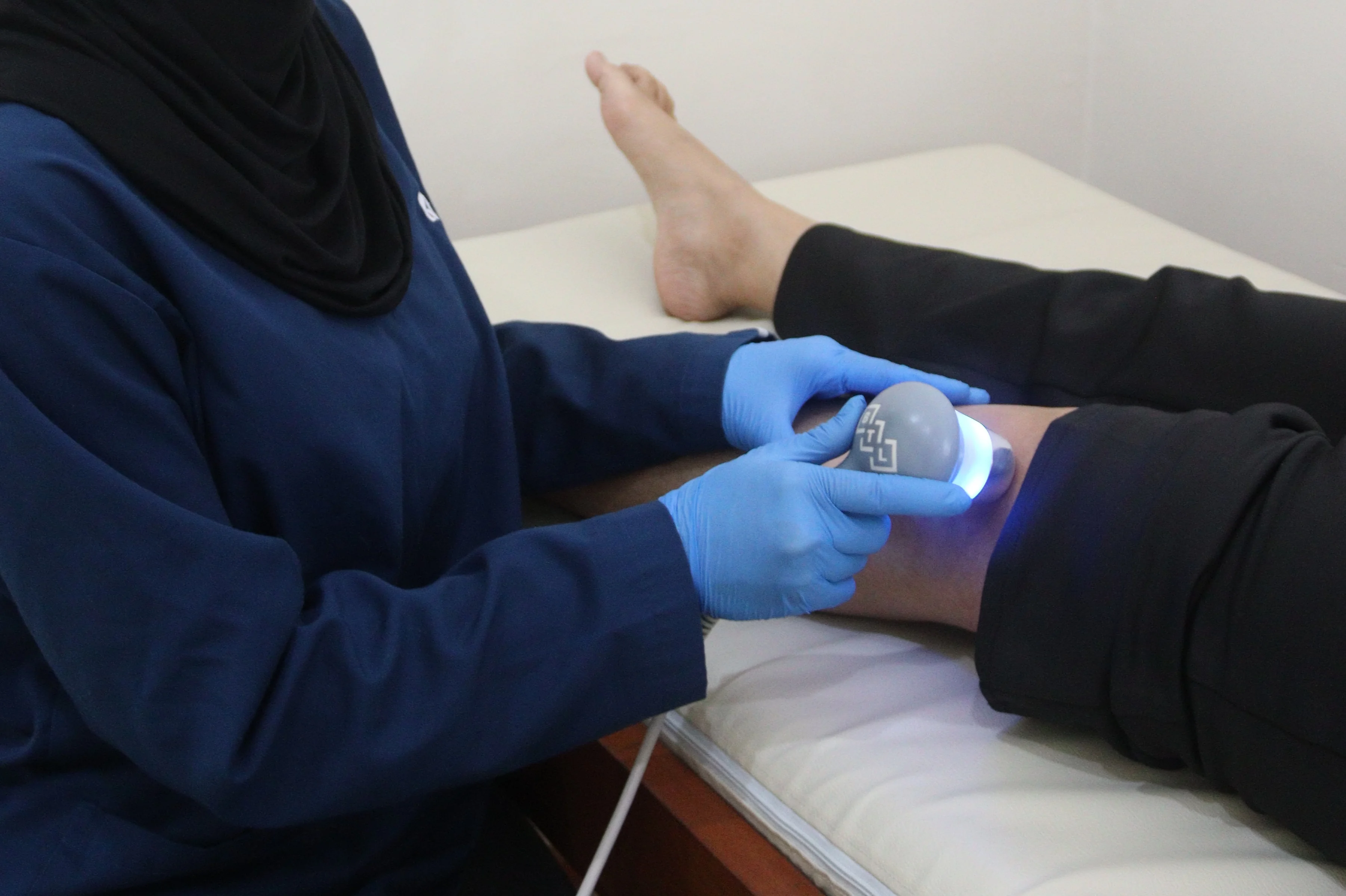 Physical therapy session